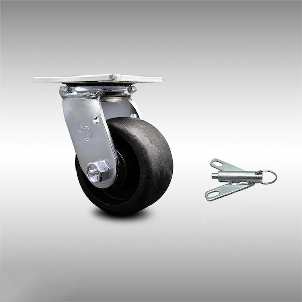 4 Inch SS Glass Filled Nylon Swivel Caster with Ball Bearing and Swivel Lock SCC